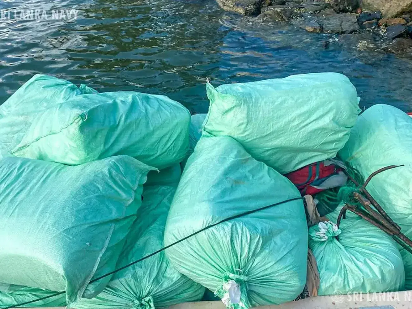 Sri Lanka Navy seizes over three tonnes of smuggled Kendu leaves