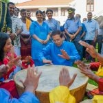 Playing the Rabana at this year’s Avurudu festivities:  Practicing  for retirement?