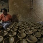 Pottery is usually a home-based industry