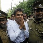 MP Namal Rajapaksa was arrested in 2016 on charges of money laundering.