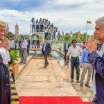 Prime Minister Ranil Wickremesinghe being greeted by Speaker Karu Jayasuriya at the ceremonial opening of parliament on May 8th, 2018. When the immediate need is a reality check he chooses to live in a bubble.