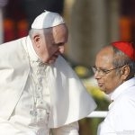 Pope Francis visited Sri Lanka in 2015.  Here he is seen with the head of the Sri Lankan Catholic Church, Malcolm Cardinal Ranjith.  How open is the local church to Francis’s call to go out “and smell of their sheep?”