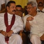 Gotabhaya Rajapaksa with his brother former President Mahinda Rajapaksa. Some political analysts believe that Gotabhaya announced his intentions too early exposing him to opposition fire.