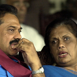 A rare photograph taken in 2004 of Chandrika Bandaranaike and Mahinda Rajapaksa together. They have been sworn political enemies for decades. But Mahinda out maneuvered Chandrika to first become Leader of the Opposition, then Prime Minister and finally the President. Along the way he also took over the leadership of Bandaranaike’s SLFP.
