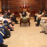 Senior Officials of the United States Navy meeting Prime Minister Ranil Wickremsinghe at Temple Trees recently.  Such meetings don’t mean that our politicians can grasp the security challenges facing the country today.