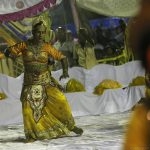 Traditional dancers perform during a Gara demon ceremony  in Kottawa about 20 km from Colombo
