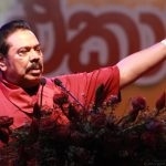 Mahinda Rajapaksa speaking at a May Day Rally this year.