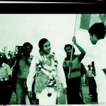 Gamini Dissanayake returns home having won Sri Lanka Test status in 1981. He was assassinated while still holding office as President of SLC in 1994.