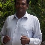 The owner of the organic farm, V M B Atula Priyantha