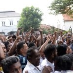 Jubilant crowds greet the verdict of the Supreme Court which ruled that President Sirisena’s action of dissolving Parliament is unconstitutional.