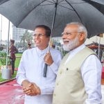 Indian Prime Minister Narendra Modi paid a flying visit to Sri Lanka last week.  Was it only to strengthen ties between the two countries? (courtesy PMD, Sugath Silva)