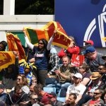 Sri Lankan fans were jubilant when tournament favourites, England lost to Sri Lanka.