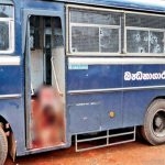 Underworld leader Samaya’s lifeless body lying on the footboard of the prison bus