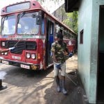 Buses and public places being fumigated to prevent the spread of COVID-19