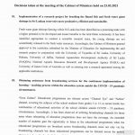 01 Cabinet Decision on 23.03